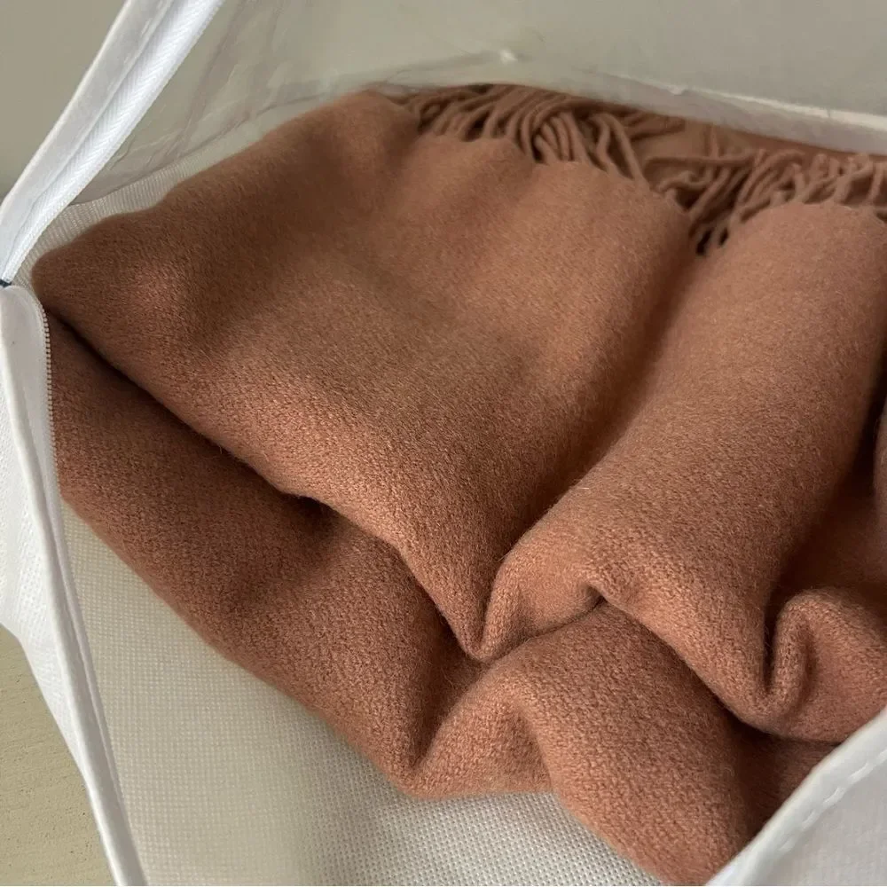 The Company Store Legends Luxury Luxe Lambswool Throw - Toast Brown